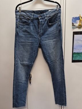 rag & bone Men's Skinny Jeans in Faded Blue